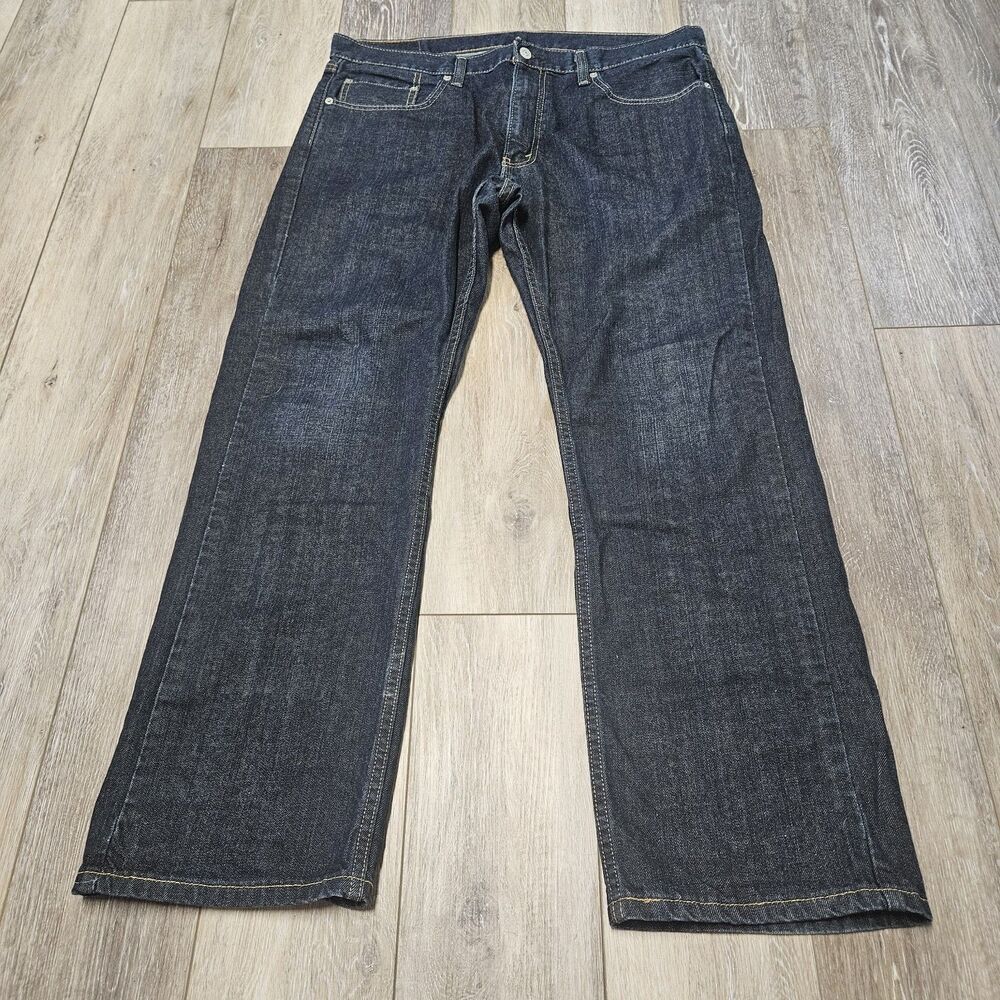Levi's 559 Relaxed Straight Leg Jeans Dark Blue Denim Men's 36 X 30